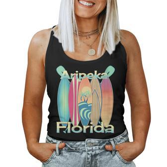 Retro Aripeka Florida Sup Stand Up Paddle Board Women Tank Top | Mazezy