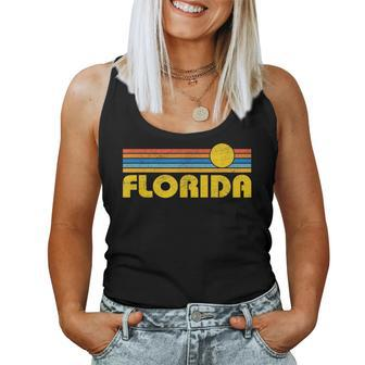 Retro Florida Sunset Vintage Throwback Kids Women Tank Top Basic Casual Daily Weekend Graphic - Seseable