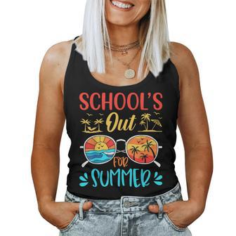 Retro Last Day Of Schools Out For Summer Teacher Boys Girls Women Tank Top | Mazezy