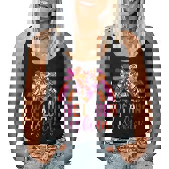 Retro Live Laugh Lesbian Rainbow Floral Heart Pride Lgbt Women Tank Top | Mazezy