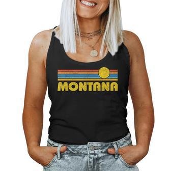 Retro Montana Sunset Vintage Throwback Kids Women Tank Top | Mazezy