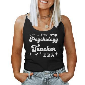 Retro In My Psychology Teacher Era Back To School Women Tank Top | Mazezy