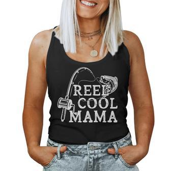 Retro Reel Cool Mama Fishing Fisher For Women Women Tank Top | Mazezy