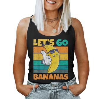 Retro Vintage Banana Meme Let Go Banana Cool Bananas Women Tank Top | Mazezy