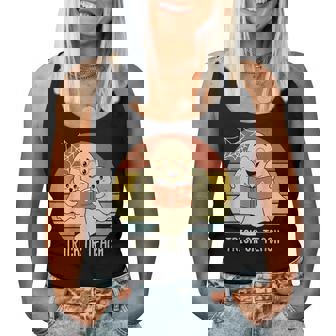 Retro Vintage Trick Or Teach Halloween Teacher Ghost Books For Teacher Women Tank Top | Mazezy