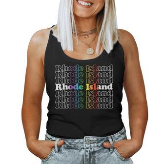 Rhode Island Pride Lgbt Rainbow Women Tank Top | Mazezy