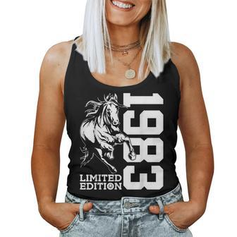 Riding 40Th Birthday Horse Limited Edition 1983 Rider Women Tank Top | Mazezy