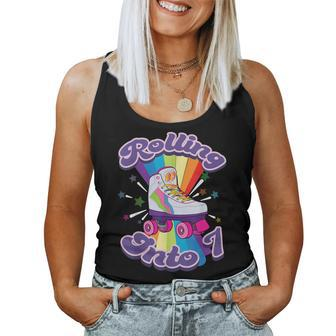 Roller Skating 7 Years Old 7Th Birthday Girl Skate 80'S Women Tank Top | Mazezy