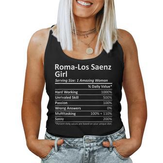Roma-Los Saenz Girl Tx Texas City Home Roots Usa Women Tank Top | Mazezy