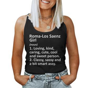 Roma-Los Saenz Girl Tx Texas City Home Roots Women Tank Top | Mazezy