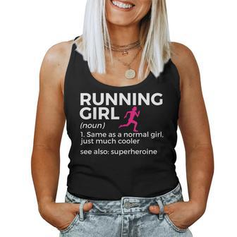 Running Girl Definition Runner Women Tank Top - Seseable