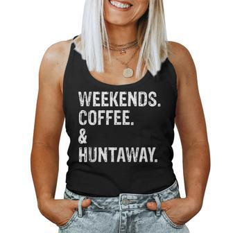 Weekends Coffee And Huntaway New Zealand Huntaway Dog Women Tank Top | Mazezy