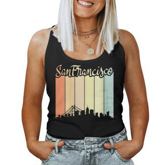 San Francisco - City Pride - Colorful Retro Skyline Women Tank Top | Mazezy