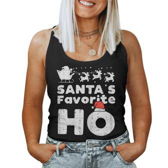 Santas Favorite Naughty Christmas Xmas Adult Women Women Tank Top - Monsterry