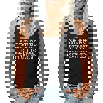 Save The Bees Protect The Trees Clean The Seas Earth Day Women Tank Top Basic Casual Daily Weekend Graphic - Thegiftio UK