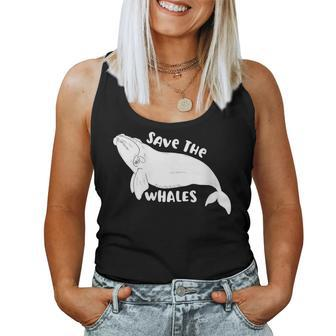 Save The Whales North Atlantic Right Whale Women Tank Top | Mazezy