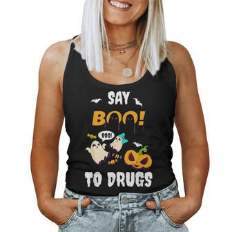 Say Boo To Drugs Red Ribbon Week Awareness Women Tank Top - Seseable