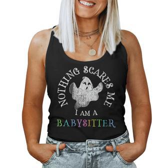 This Is My Scary Babysitter Costume Dont Scare Me Nanny Women Tank Top | Mazezy