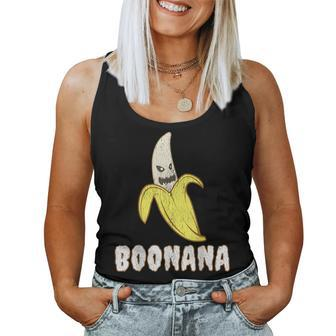Scary Banana Boonana Halloween Veggie Costume Pun Joke Women Tank Top | Mazezy