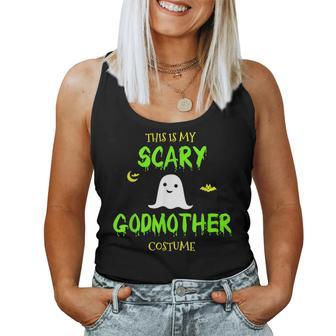 This Is My Scary Godmother Costume Halloween Lazy Easy Women Tank Top | Mazezy