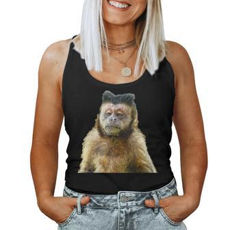 Scary Knight Clothing Capuchin Pet Monkey Organ Grinder Women Tank Top | Mazezy