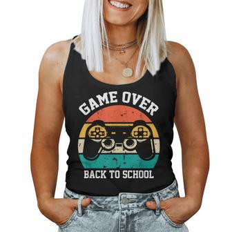 Back To School Game Over Teacher Student Video Game Women Tank Top - Seseable