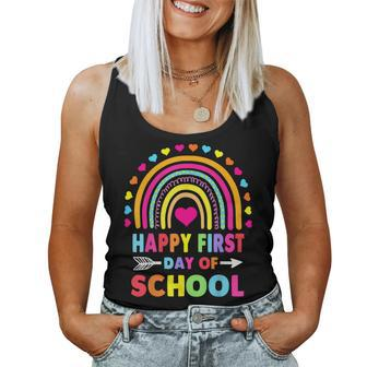 Back To School Happy First Day Of School For Teachers Women Tank Top - Monsterry