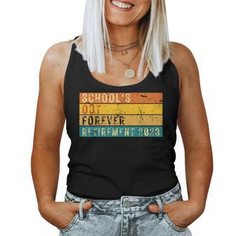 Schools Out Forever Retired Teacher Retirement 2023 Vintage Women Tank Top | Mazezy