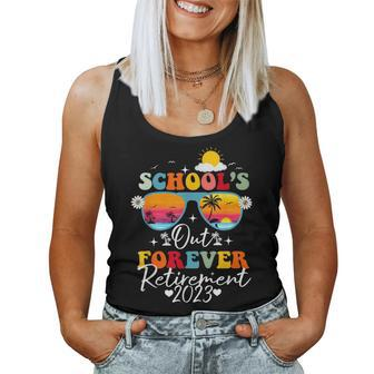 Schools Out Forever Retirement 2023 Teacher Retired Women Tank Top | Mazezy