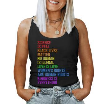 Science Is Real Love Is Love Rights Gay Pride Lgbt Women Tank Top | Mazezy