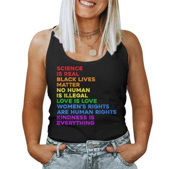 Science Is Real Love Is Love Womens Rights Gay Pride Lgbt Women Tank Top | Mazezy