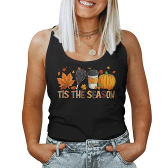 The Season Leopard Pumpkin Racquetball Halloween Fall Leaf Halloween Women Tank Top | Mazezy