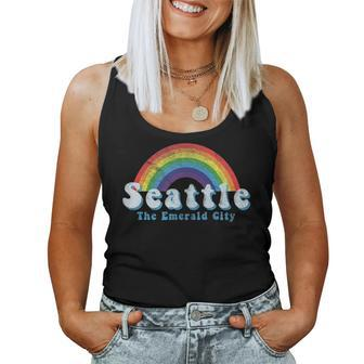 Seattle Washington Lgbtq Gay Pride Rainbow T Women Tank Top | Mazezy