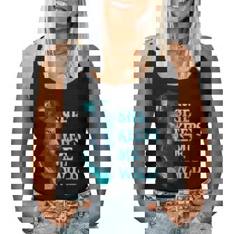 She Keeps Me Wild - He Keeps Me Safe Couple Wolves Women Tank Top | Mazezy