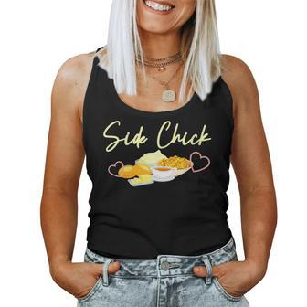 Side Chick Christmas Thanksgiving Side Dishes Dinner Foods Women Tank Top | Mazezy
