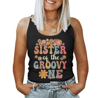 Sister Of Groovy One Matching Family First Birthday Party Women Tank Top - Monsterry CA