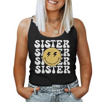 Sister One Happy Dude Birthday Theme Family Matching Women Tank Top - Monsterry
