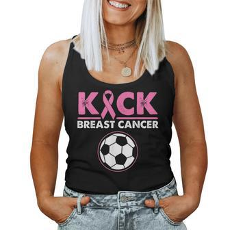 Soccer Kick Breast Cancer Men Women Kids Gifts Women Tank Top Basic Casual Daily Weekend Graphic - Thegiftio UK