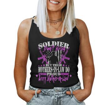 Soldiers Don't Brag Proud Army Mother-In-Law Military Mom Women Tank Top | Mazezy DE