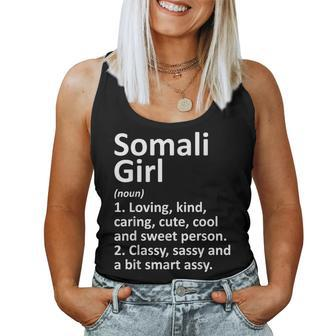 Somali Girl Somalia Country Home Roots Descent Women Tank Top | Mazezy