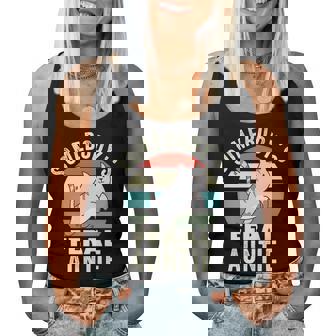 Somebodys Feral Auntie Wild Aunt Retro Cat Wild Family Women Tank Top | Mazezy