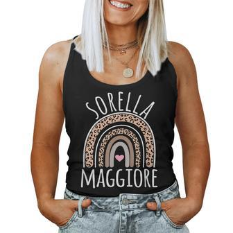 Sorella Maggiore Older Sister Italian Announcement Women Tank Top | Mazezy