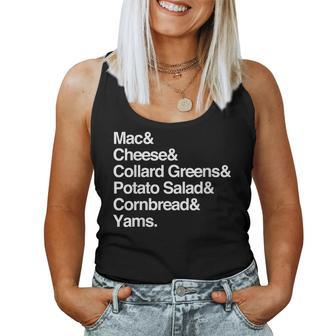 Soul Food Sides Dish List - Thanksgiving Homecooked Meal Women Tank Top | Mazezy