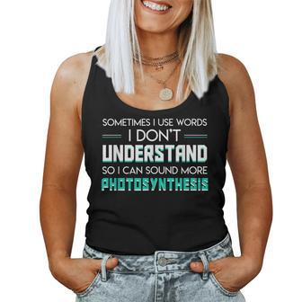 I Can Sound More Photosynthesis Cool Science Teacher Women Tank Top | Mazezy