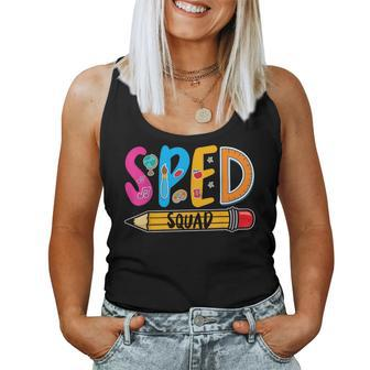 Special Education Teacher Sped Squad Sped Teacher Women Tank Top Weekend Graphic - Seseable