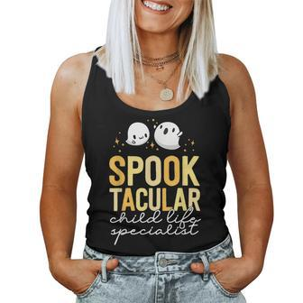 Spooktacular Child Life Specialist Halloween Hospital Fall Halloween Hospital Women Tank Top | Mazezy CA