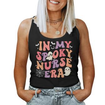 In My Spooky Nurse Era Halloween Groovy Witchy Spooky Nurse Women Tank Top - Seseable