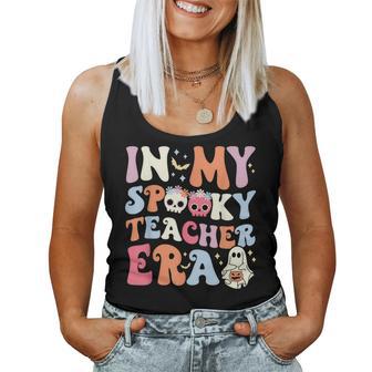 In My Spooky Teacher Era Halloween Groovy Witchy Teacher Women Tank Top - Seseable