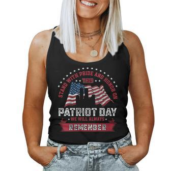 Stand With Pride And Honor On This Patriot Day Women Tank Top | Mazezy