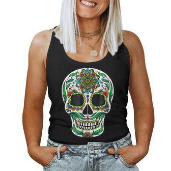 Sugar Skull T For Women & Kids Halloween Horror Halloween Women Tank Top | Mazezy